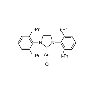 Chloro{1,3-bis[2,6-di-i-propylphenyl]-4,5-dihydroimidazol-2-ylidene}gold(I)