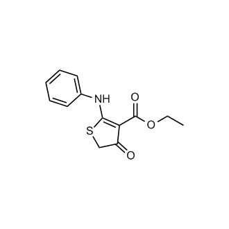 Ethyl 2-anilino-4-oxo-4,5-dihydro-3-thiophenecarboxylate
