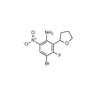4-Bromo-3-fluoro-6-nitro-2-(tetrahydrofuran-2-yl)aniline