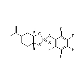 (2R,3aR,6S,7aR)-3a-Methyl-2-((perfluorophenyl)thio)-6-(prop-1-en-2-yl)hexahydrobenzo[d][1,3,2]oxathiaphosphole 2-sulfide