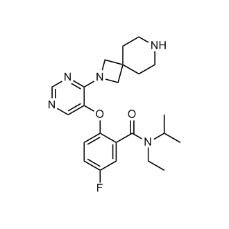 2-((4-(2,7-Diazaspiro[3.5]nonan-2-yl)pyrimidin-5-yl)oxy)-N-ethyl-5-fluoro-N-isopropylbenzamide