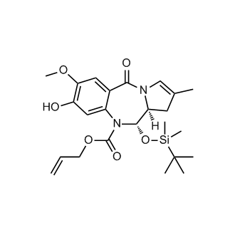 Allyl (11S,11aS)-11-((tert-butyldimethylsilyl)oxy)-8-hydroxy-7-methoxy-2-methyl-5-oxo-11,11a-dihydro-1H-benzo[e]pyrrolo[1,2-a][1,4]diazepine-10(5H)-carboxylate
