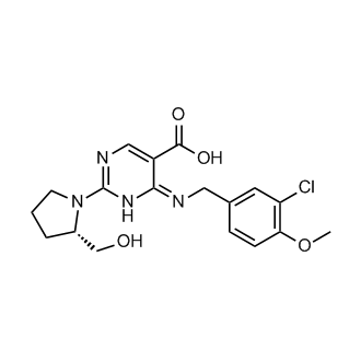(S)-4-((3-Chloro-4-methoxybenzyl)amino)-2-(2-(hydroxymethyl)pyrrolidin-1-yl)pyrimidine-5-carboxylic acid