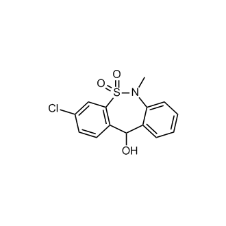 3-Chloro-6,11-dihydro-5,5-dioxo-11-hydroxy-6-methyldibenzo[c,f][1,2]thiazepine