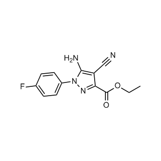 Ethyl 5-amino-4-cyano-1-(4-fluorophenyl)-1H-pyrazole-3-carboxylate