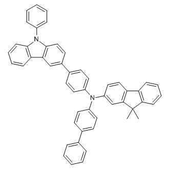 N-([1,1'-Biphenyl]-4-yl)-9,9-dimethyl-N-(4-(9-phenyl-9H-carbazol-3-yl)phenyl)-9H-fluoren-2-amine