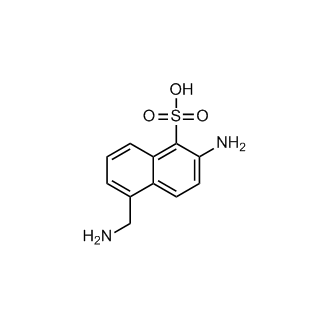 2-Amino-5-(aminomethyl)naphthalene-1-sulfonic acid