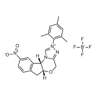 (5aR,10bS)-2-mesityl-9-nitro-5a,10b-dihydro-4H,6H-indeno[2,1-b][1,2,4]triazolo[4,3-d][1,4]oxazin-2-ium tetrafluoroborate