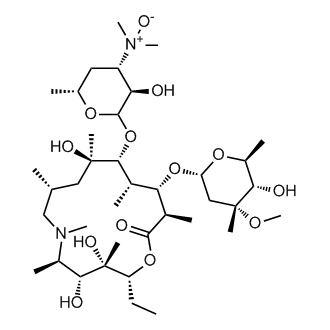 (3R,4S,6R)-2-(((2R,3S,4R,5R,8R,10R,11R,12S,13S,14R)-2-ethyl-3,4,10-trihydroxy-13-(((2R,4R,5S,6S)-5-hydroxy-4-methoxy-4,6-dimethyltetrahydro-2H-pyran-2-yl)oxy)-3,5,6,8,10,12,14-heptamethyl-15-oxo-1-oxa-6-azacyclopentadecan-11-yl)oxy)-3-hydroxy-N,N,6-trimet