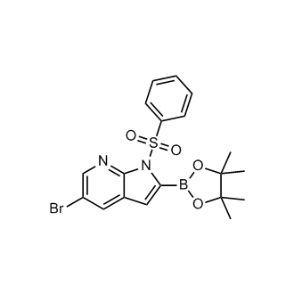5-Bromo-1-(phenylsulfonyl)-2-(4,4,5,5-tetramethyl-1,3,2-dioxaborolan-2-yl)-1H-pyrrolo[2,3-b]pyridine