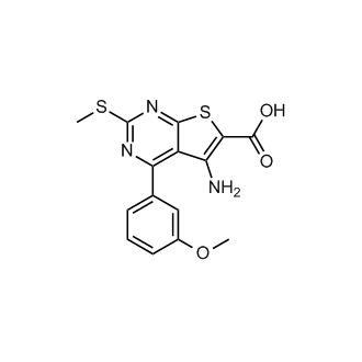 5-Amino-4-(3-methoxyphenyl)-2-(methylthio)thieno[2,3-d]pyrimidine-6-carboxylic acid