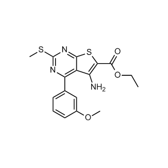 Ethyl 5-amino-4-(3-methoxyphenyl)-2-(methylthio)thieno[2,3-d]pyrimidine-6-carboxylate