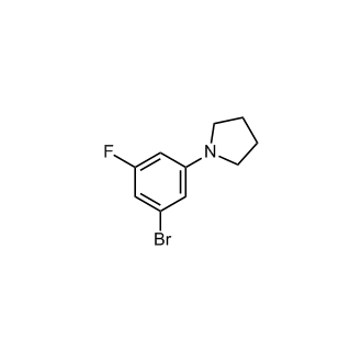 1-Bromo-3-fluoro-5-pyrrolidinobenzene