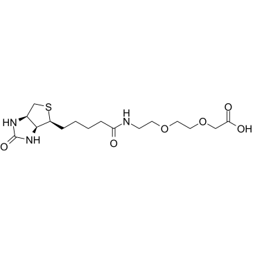 2-(2-(2-(5-((3aS,4S,6aR)-2-Oxohexahydro-1H-thieno[3,4-d]imidazol-4-yl)pentanamido)ethoxy)ethoxy)acetic acid