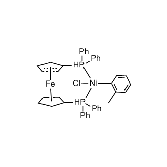 Chloro(2-methylphenyl)[1,1'-bis(diphenylphosphino)ferrocene]nickel (II)