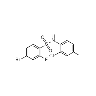4-Bromo-N-(2-chloro-4-iodophenyl)-2-fluorobenzenesulfonamide