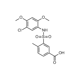 3-[(5-chloro-2,4-dimethoxyphenyl)sulfamoyl]-4-methylbenzoic acid