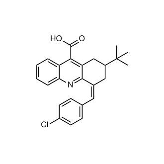 2-Tert-butyl-4-[(4-chlorophenyl)methylidene]-1,2,3,4-tetrahydroacridine-9-carboxylic acid