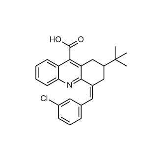2-Tert-butyl-4-[(3-chlorophenyl)methylidene]-1,2,3,4-tetrahydroacridine-9-carboxylic acid