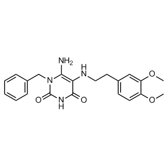 6-Amino-1-benzyl-5-{[2-(3,4-dimethoxyphenyl)ethyl]amino}-1,2,3,4-tetrahydropyrimidine-2,4-dione