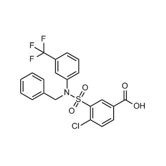 3-{benzyl[3-(trifluoromethyl)phenyl]sulfamoyl}-4-chlorobenzoic acid