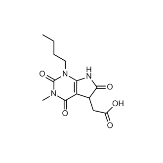 1-Butyl-2,3,4,5,6,7-hexahydro-3-methyl-2,4,6-trioxo-1H-pyrrolo[2,3-d]pyrimidine-5-acetic acid