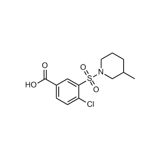 4-Chloro-3-[(3-methylpiperidin-1-yl)sulfonyl]benzoic acid