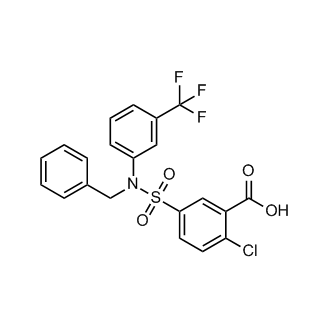 5-{benzyl[3-(trifluoromethyl)phenyl]sulfamoyl}-2-chlorobenzoic acid