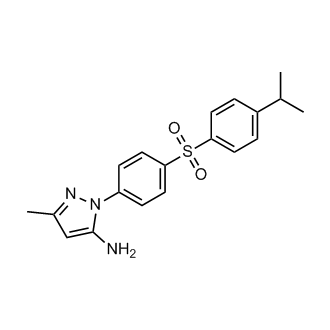 3-Methyl-1-{4-[4-(propan-2-yl)benzenesulfonyl]phenyl}-1H-pyrazol-5-amine