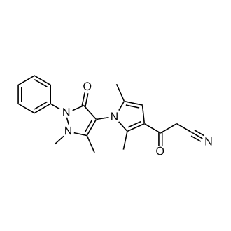 3-[1-(1,5-dimethyl-3-oxo-2-phenyl-2,3-dihydro-1H-pyrazol-4-yl)-2,5-dimethyl-1H-pyrrol-3-yl]-3-oxopropanenitrile