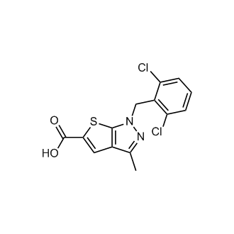 1-[(2,6-dichlorophenyl)methyl]-3-methyl-1h-thieno[2,3-c]pyrazole-5-carboxylic acid