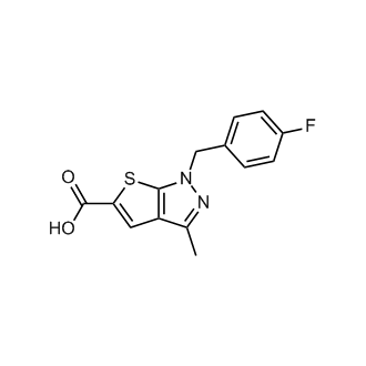 1-[(4-fluorophenyl)methyl]-3-methyl-1H-thieno[2,3-c]pyrazole-5-carboxylic acid