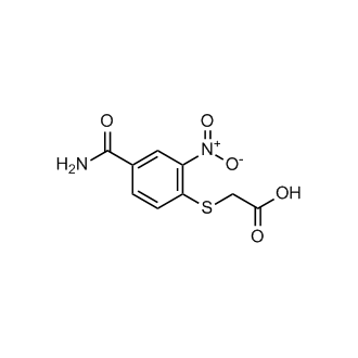 2-[(4-carbamoyl-2-nitrophenyl)sulfanyl]acetic acid
