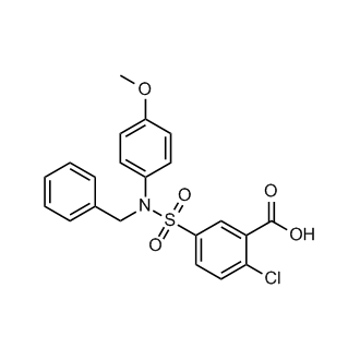 5-[benzyl(4-methoxyphenyl)sulfamoyl]-2-chlorobenzoic acid