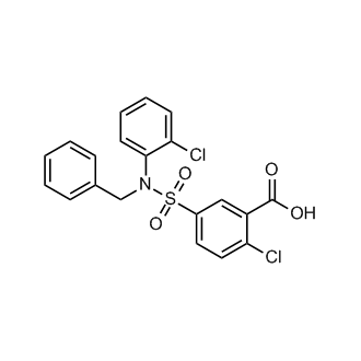 5-[benzyl(2-chlorophenyl)sulfamoyl]-2-chlorobenzoic acid