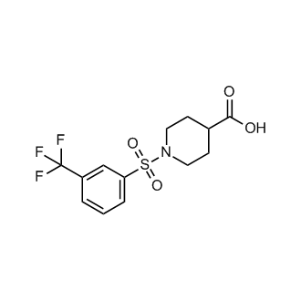1-[3-(trifluoromethyl)benzenesulfonyl]piperidine-4-carboxylic acid