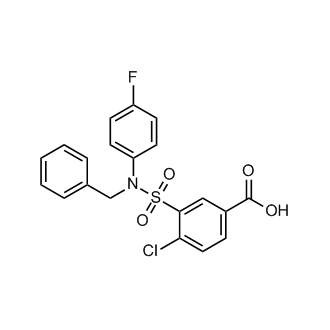 3-[benzyl(4-fluorophenyl)sulfamoyl]-4-chlorobenzoic acid