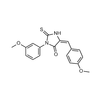 3-(3-Methoxyphenyl)-5-[(4-methoxyphenyl)methylidene]-2-sulfanylideneimidazolidin-4-one