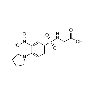 2-[3-nitro-4-(pyrrolidin-1-yl)benzenesulfonamido]acetic acid
