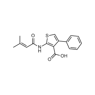 2-(3-Methylbut-2-enamido)-4-phenylthiophene-3-carboxylic acid