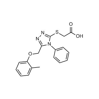 2-{[5-(2-methylphenoxymethyl)-4-phenyl-4h-1,2,4-triazol-3-yl]sulfanyl}acetic acid