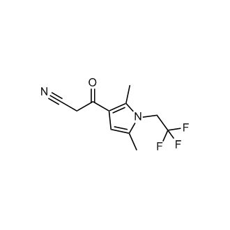 3-[2,5-dimethyl-1-(2,2,2-trifluoroethyl)-1h-pyrrol-3-yl]-3-oxopropanenitrile