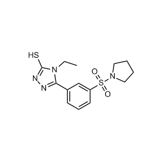 4-Ethyl-5-[3-(pyrrolidine-1-sulfonyl)phenyl]-4h-1,2,4-triazole-3-thiol