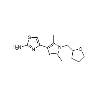 4-[2,5-Dimethyl-1-[(tetrahydro-2-furanyl)methyl]-1H-pyrrol-3-yl]-2-thiazolamine
