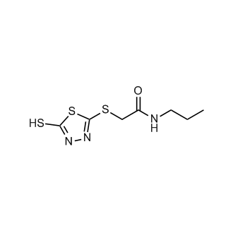 n-Propyl-2-[(5-sulfanyl-1,3,4-thiadiazol-2-yl)sulfanyl]acetamide
