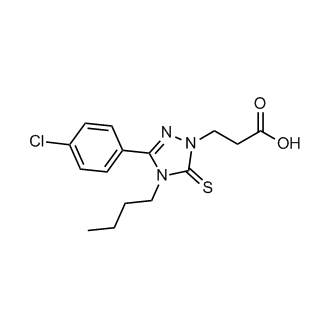 3-[4-butyl-3-(4-chlorophenyl)-5-sulfanylidene-4,5-dihydro-1h-1,2,4-triazol-1-yl]propanoic acid