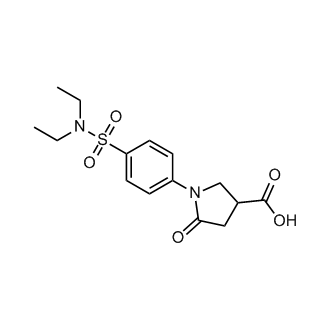 1-[4-(diethylsulfamoyl)phenyl]-5-oxopyrrolidine-3-carboxylic acid