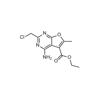 Ethyl 4-amino-2-(chloromethyl)-6-methylfuro[2,3-d]pyrimidine-5-carboxylate