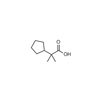 2-Cyclopentyl-2-methylpropanoic acid