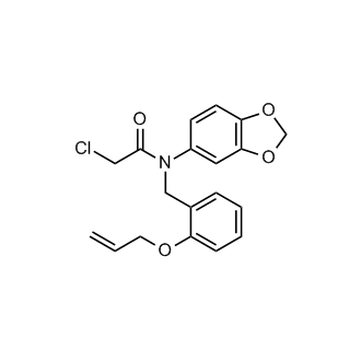 n-(1,3-Dioxaindan-5-yl)-2-chloro-n-{[2-(prop-2-en-1-yloxy)phenyl]methyl}acetamide
